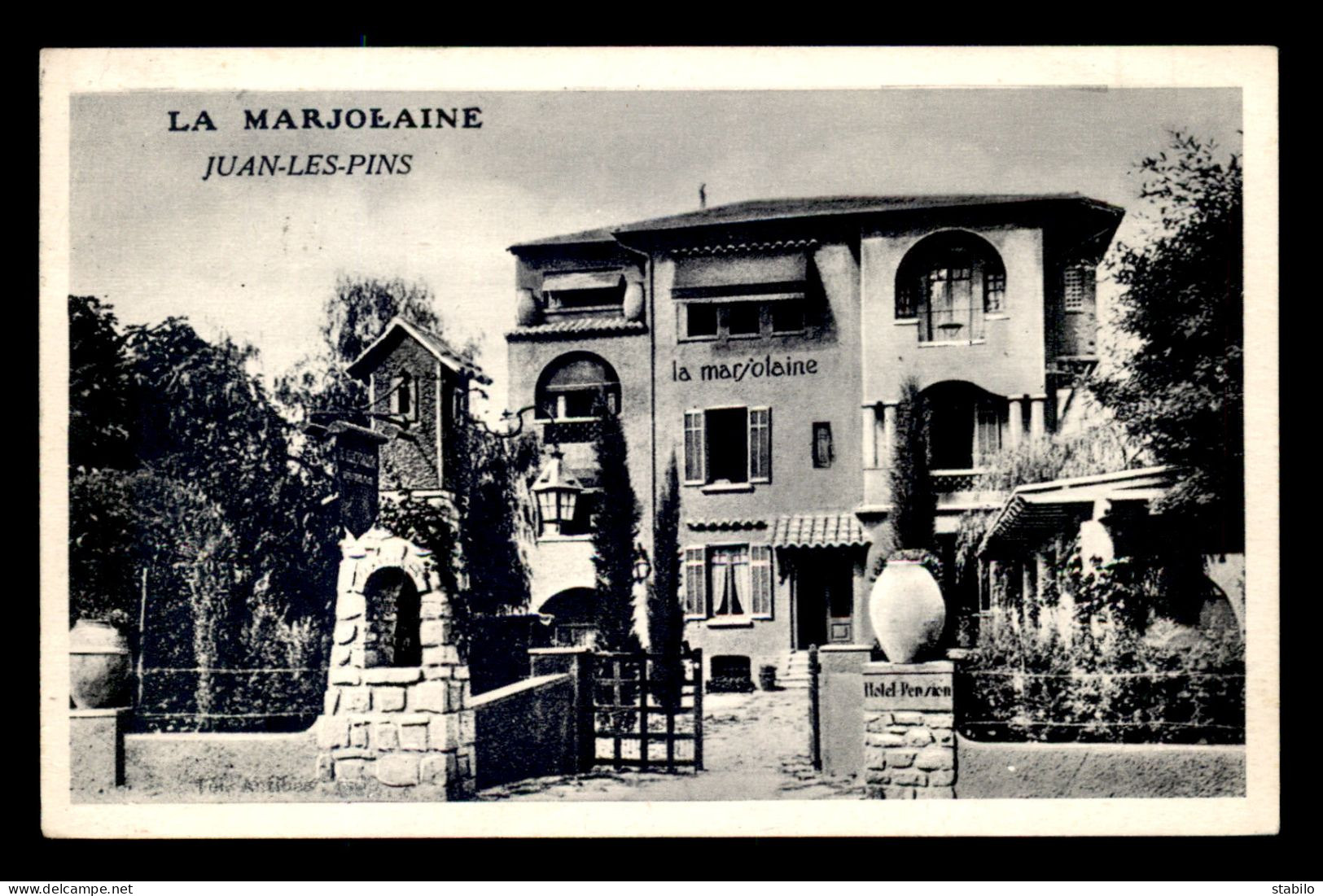 06 - JUAN-LES-PINS - HOTEL-PENSION LA MARJOLAINE 15 AVENUE DU DR. FABRE - Juan-les-Pins