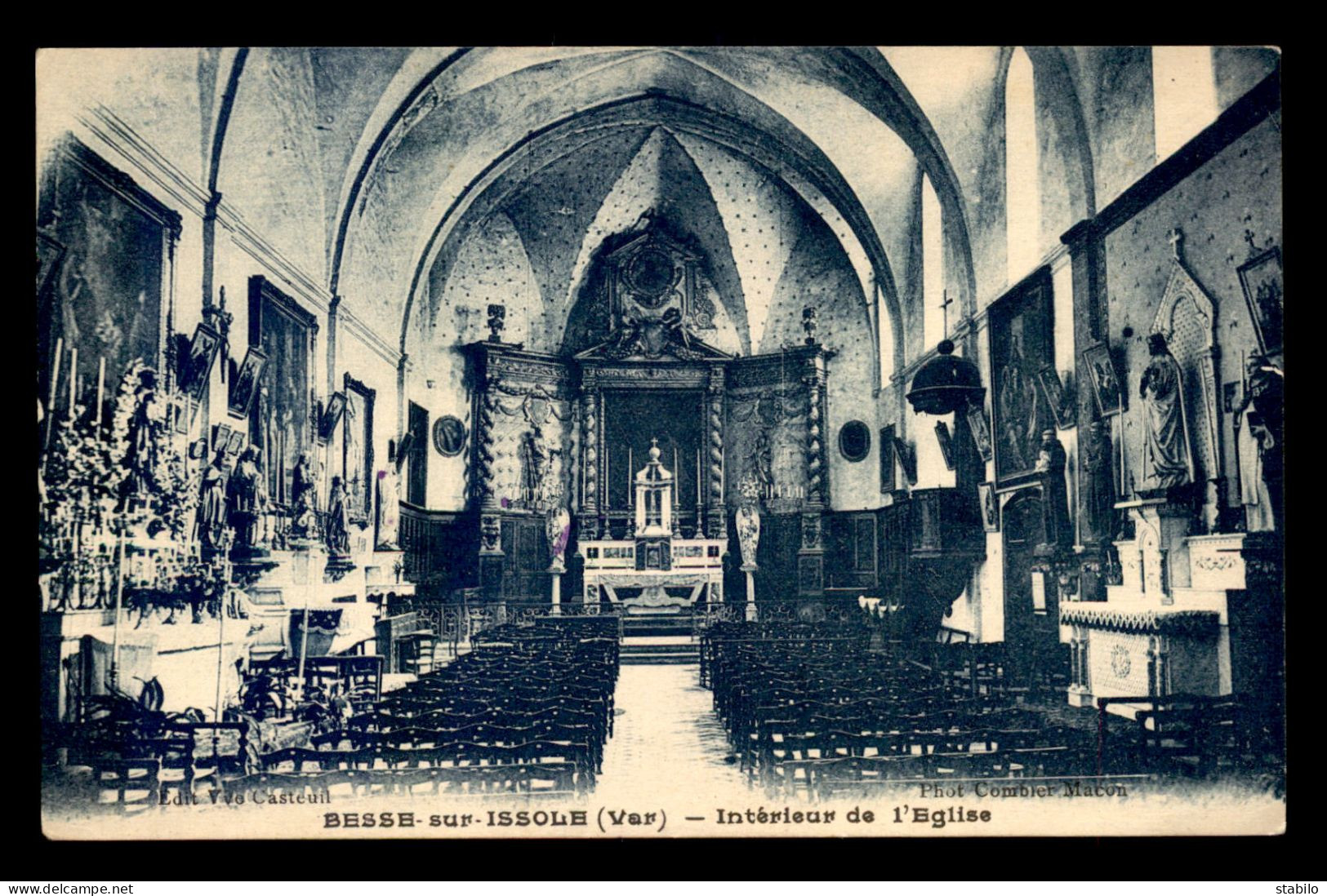 83 - BESSE-SUR-ISSOLE - INTERIEUR DE L'EGLISE - Besse-sur-Issole