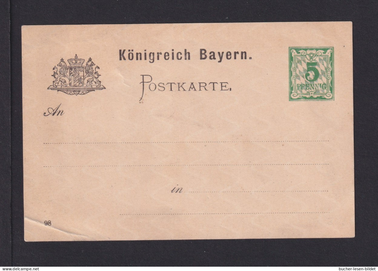 1898 - 5 Pf. Privat-Ganzsache "Historiker-Tag Nürnberg" - Ungebraucht - Archéologie