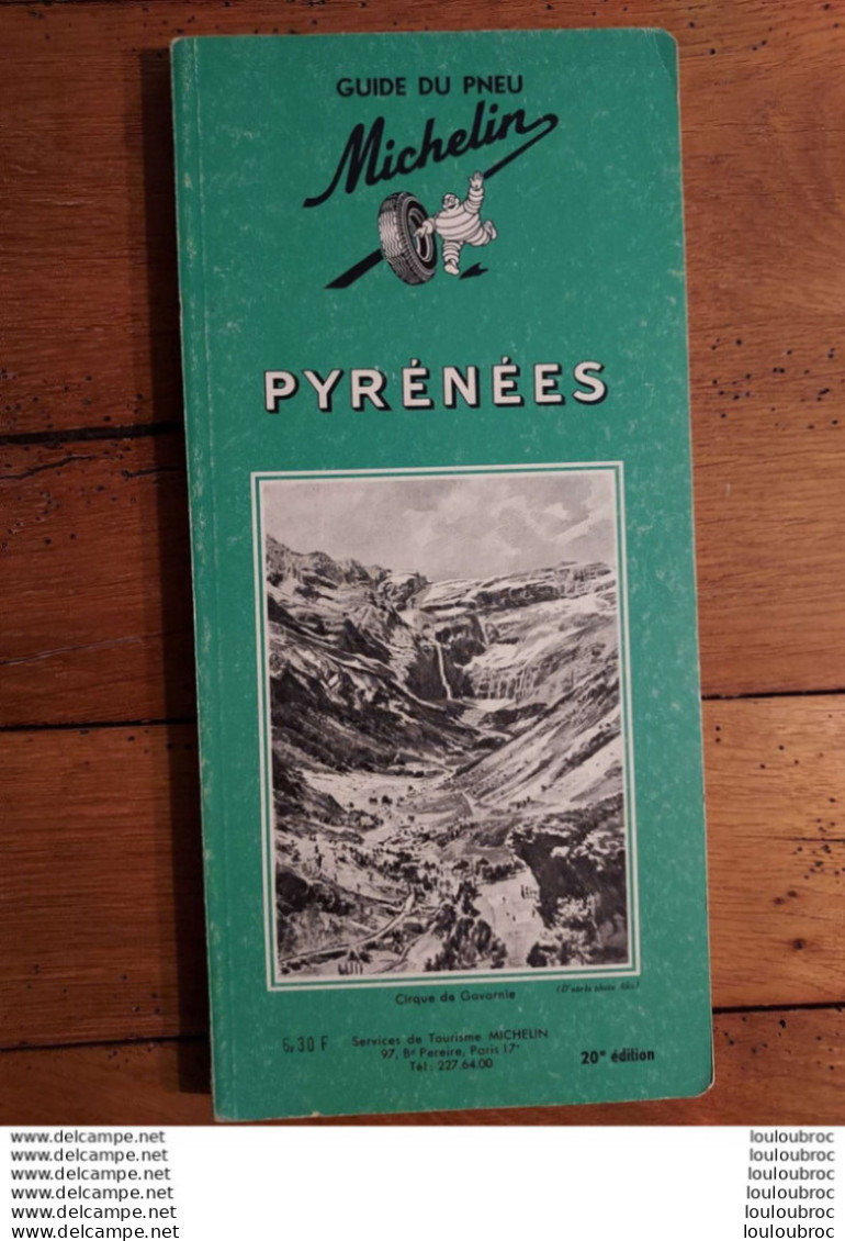 GUIDE MICHELIN  PYRENEES 1966 DE 194 PAGES - Tourisme