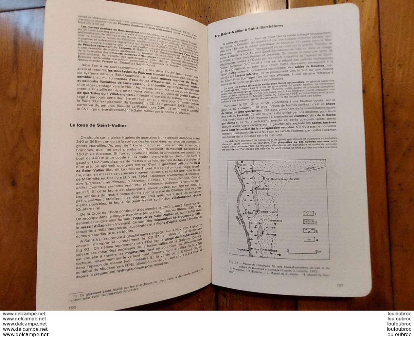 GUIDES GEOLOGIQUES REGIONAUX LYONNAIS VALLEE DU RHONE  1973  J. DEBELMAS  175  PAGES - Scienza
