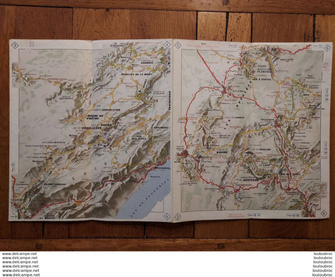 GUIDE MICHELIN  JURA AVEC ATLAS TOURISTIQUE 1961  DE 122 PAGES - Tourisme