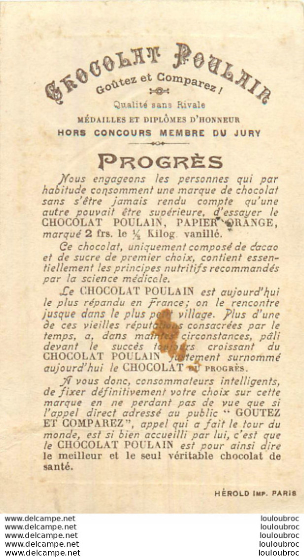 CHROMO CHOCOLAT POULAIN LA ROCHELLE  IMP HEROLD - Poulain