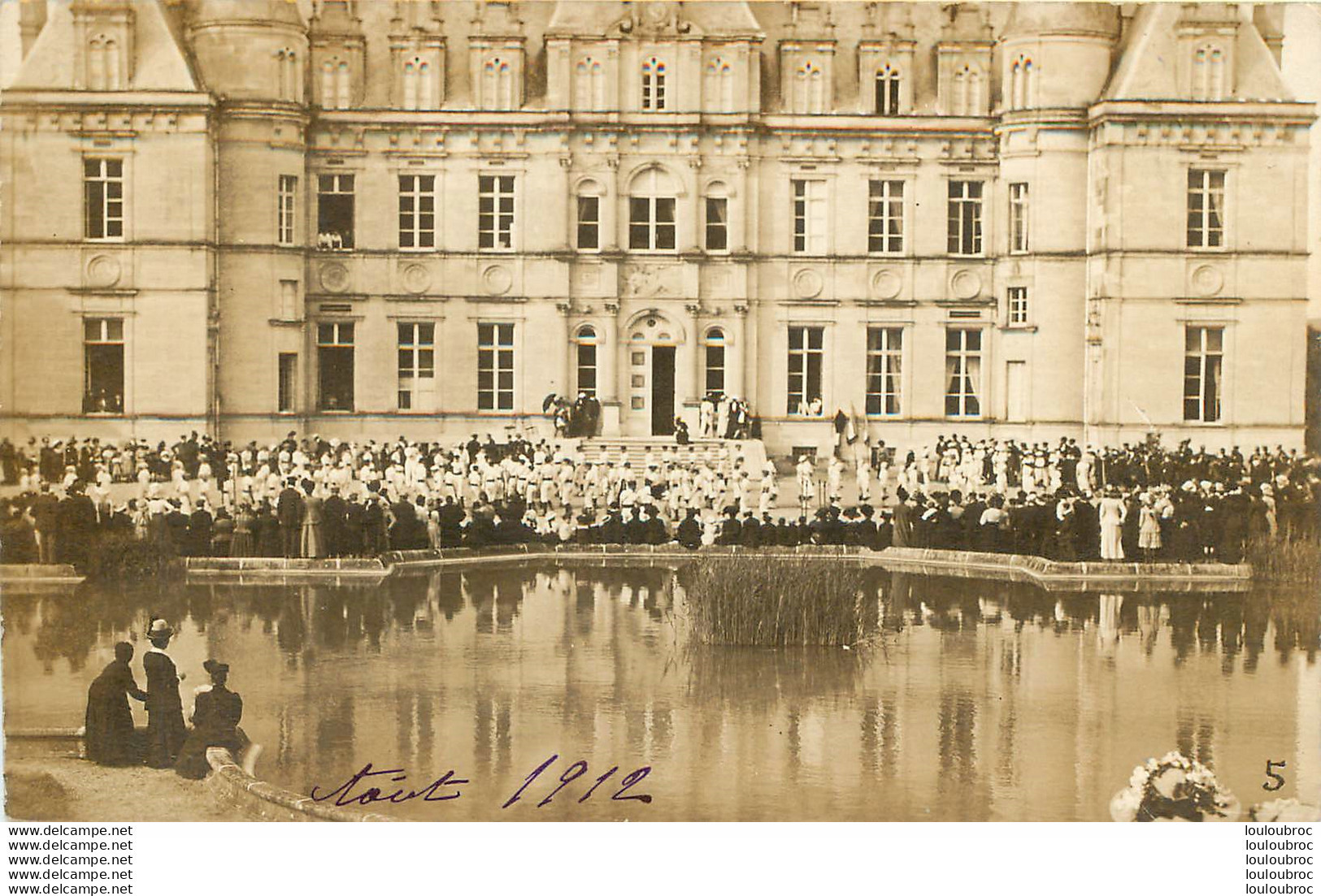 CARTE PHOTO 1912 LE CHATEAU DE BOURSAULT - Andere & Zonder Classificatie