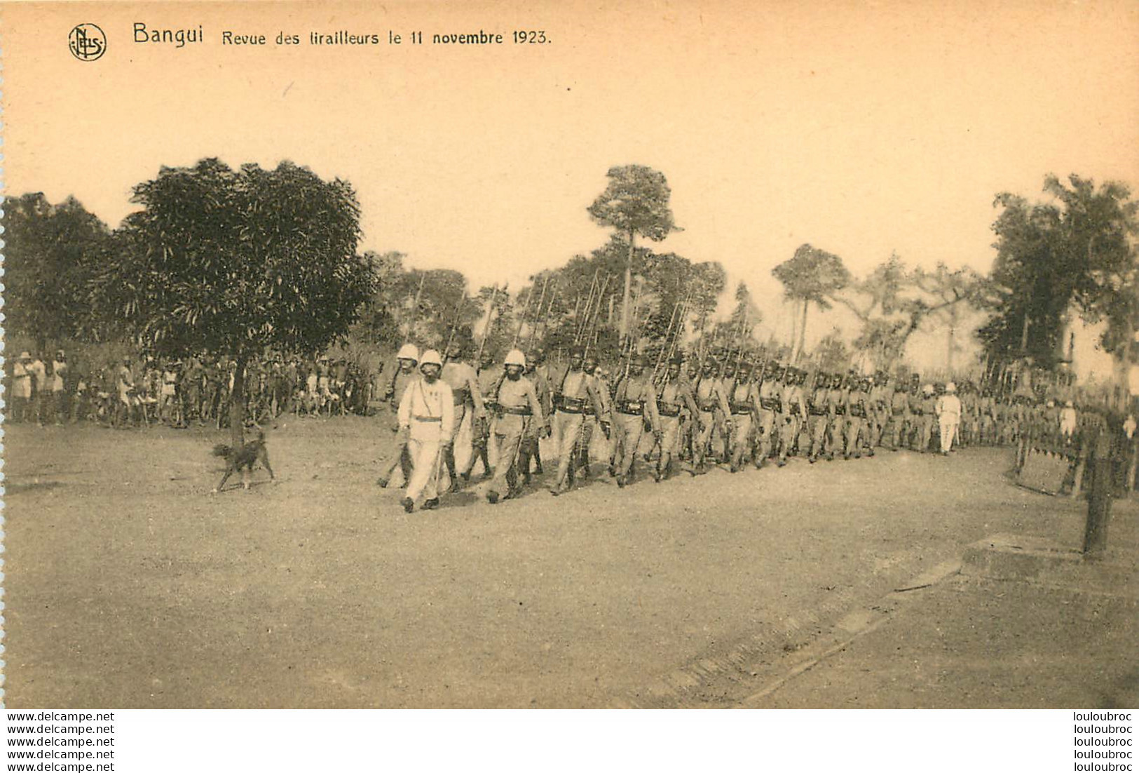 BANGUI REVUE DES TIRAILLEURS LE 11 NOVEMBRE 1923   Ref25 - Tchad
