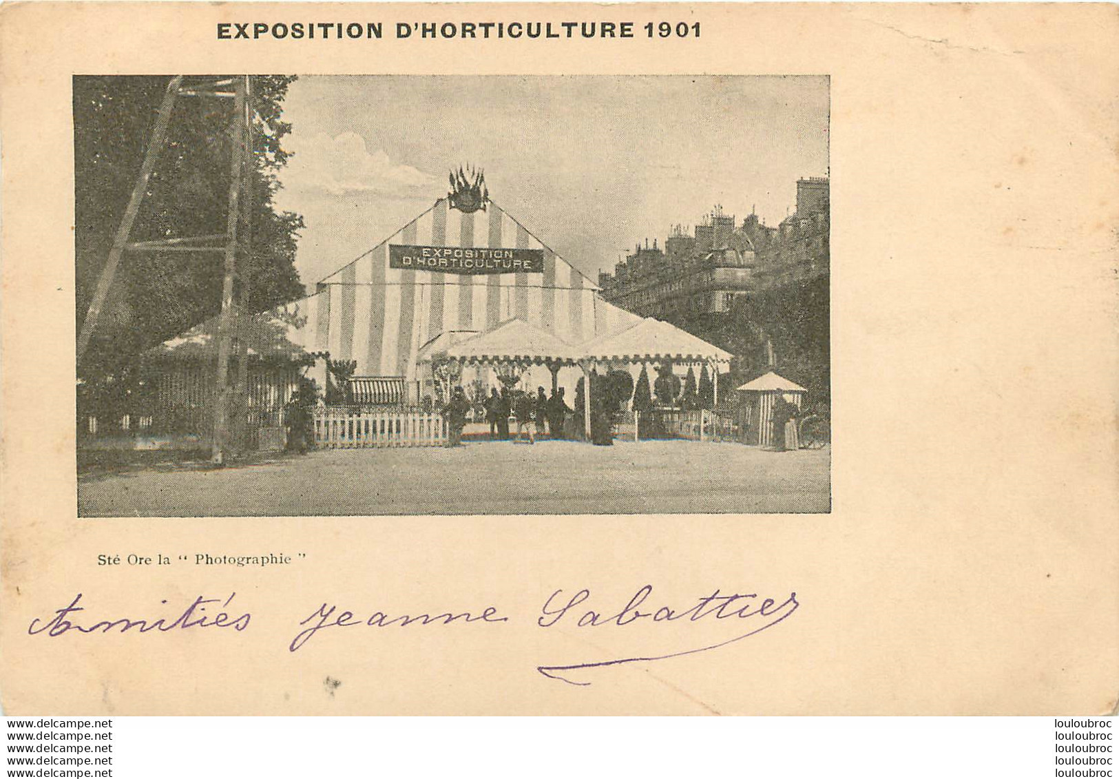 PARIS EXPOSITION D'HORTICULTURE 1901 JARDIN DES TUILERIES   STE ORE LA PHOTOGRAPHIE - Autres & Non Classés