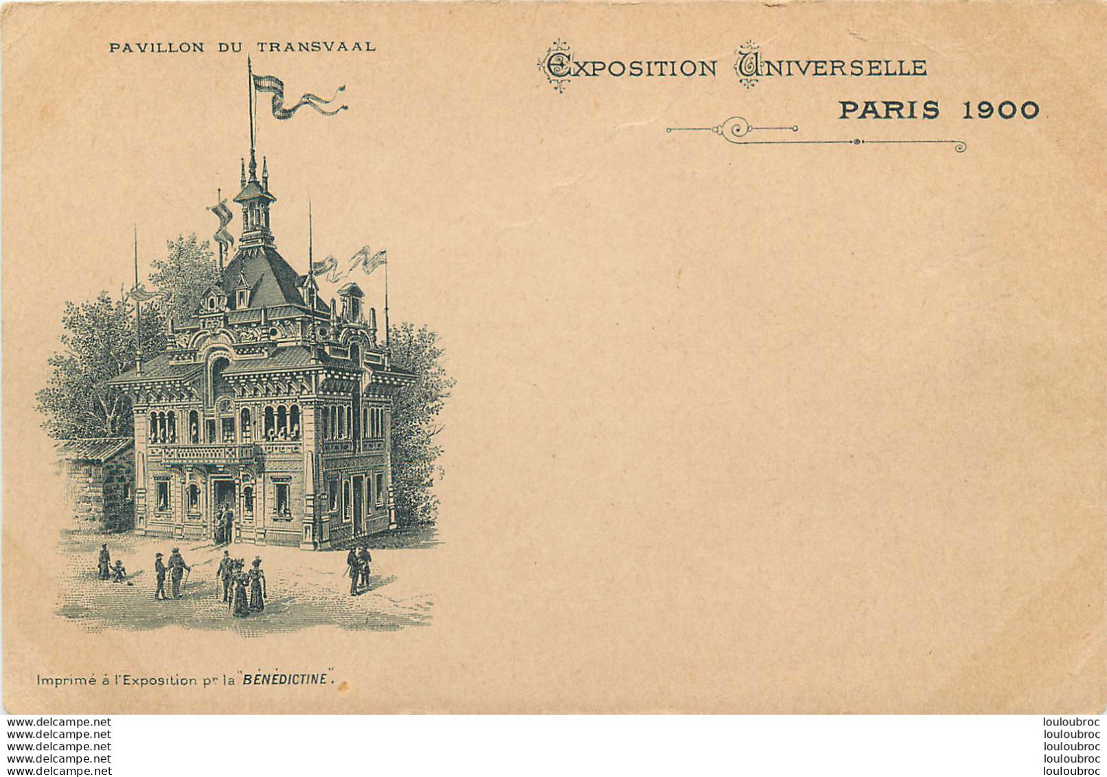 PARIS EXPOSITION UNIVERSELLE 1900 LE PAVILLON DU TRANSVAAL - Exhibitions