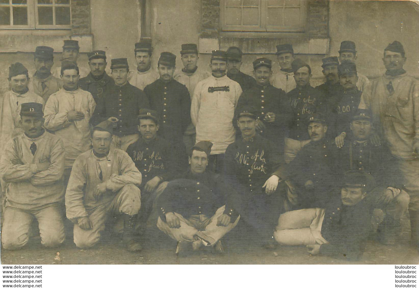 NEVERS CARTE PHOTO SOLDATS REGIMENT N°13 - Nevers