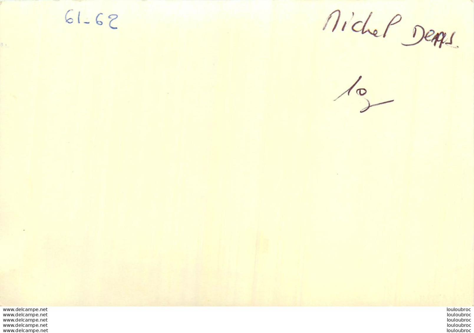 MICHEL DENS BARYTON FRANCAIS CARTE AVEC DEDICACE ET AUTOGRAPHE FORMAT 14X9CM - Signed Photographs