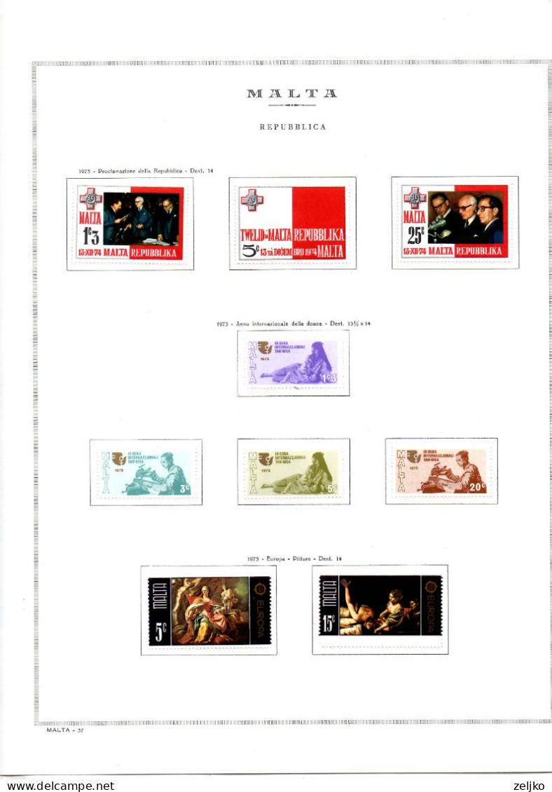 *** Malta, MNH, 1975 - 988, Michel 505 - 808, C.v .366,50 €, Small Part Of The Collection Is Scanned - Malta