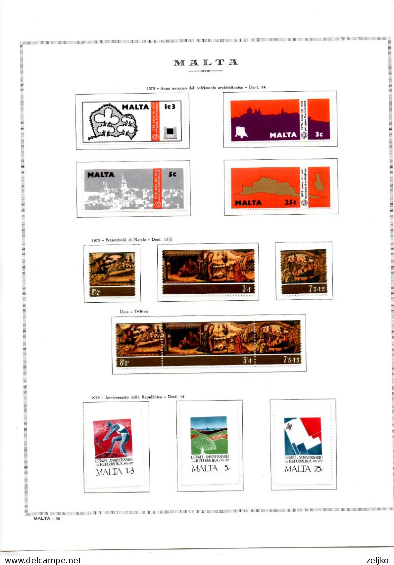 *** Malta, MNH, 1975 - 988, Michel 505 - 808, C.v .366,50 €, Small Part Of The Collection Is Scanned - Malta