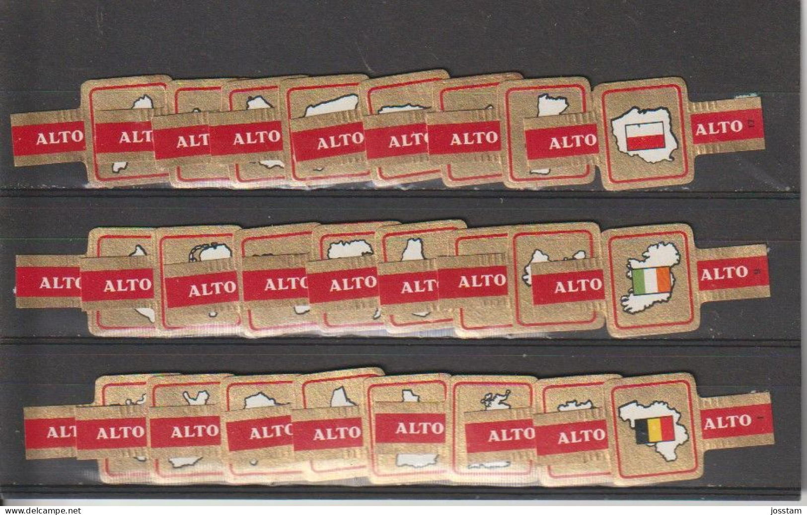 Reeks 2514  Landen    1-24      ,24  Stuks Compleet      , Sigarenbanden Vitolas , Etiquette - Cigar Bands