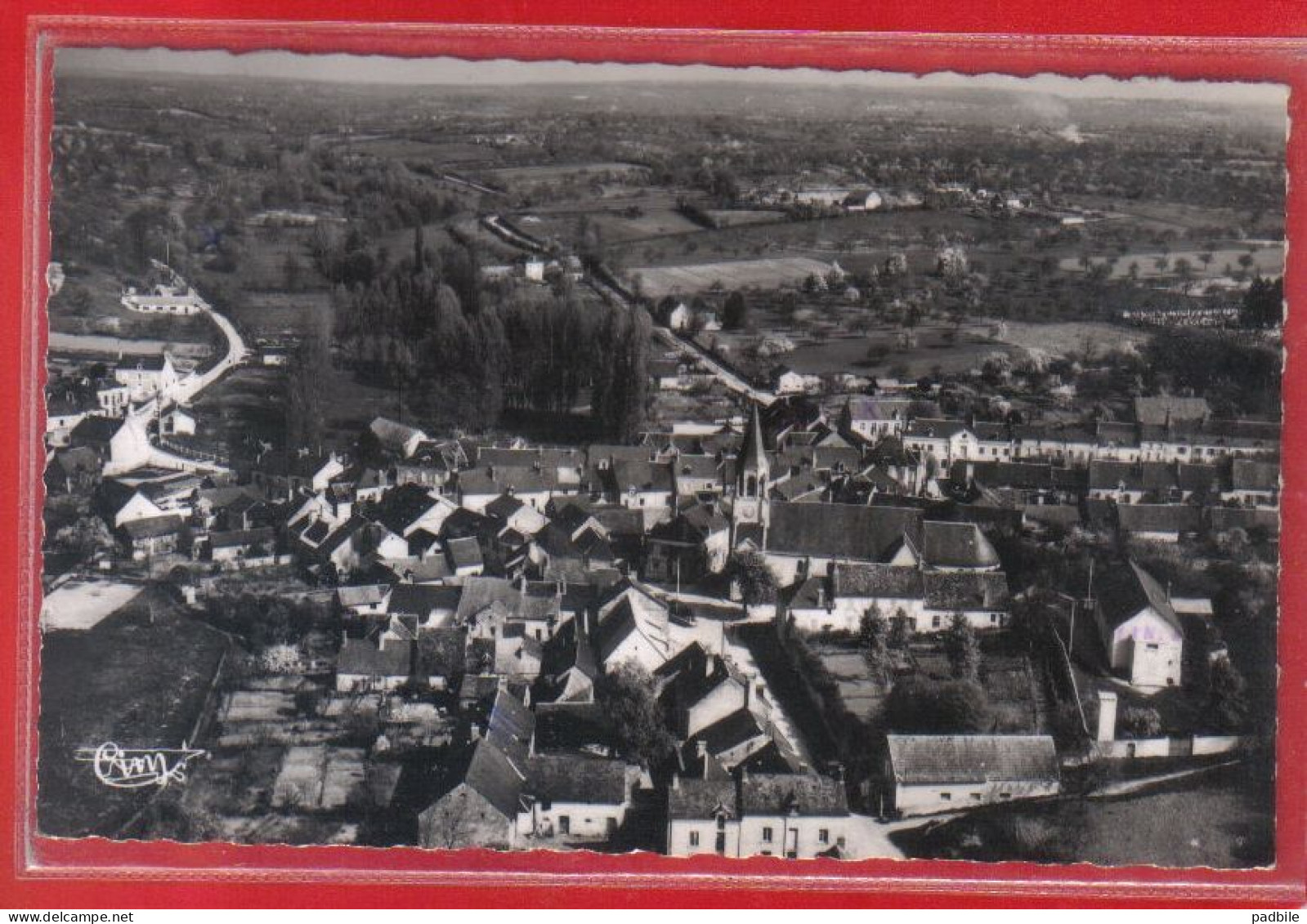 Carte Postale 18. Saint-Martin-d'Auxigny  Vue Aérienne   Très Beau Plan - Autres & Non Classés