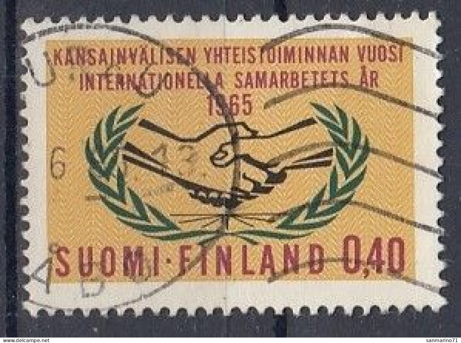 FINLAND 597,used,falc Hinged - Gebruikt
