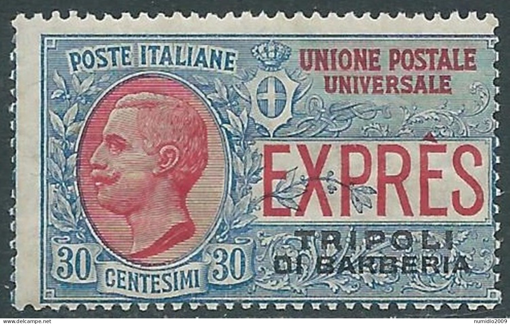 1909 LEVANTE TRIPOLI DI BARBERIA ESPRESSO 30 CENT MNH ** - RF15-2 - Bureaux D'Europe & D'Asie