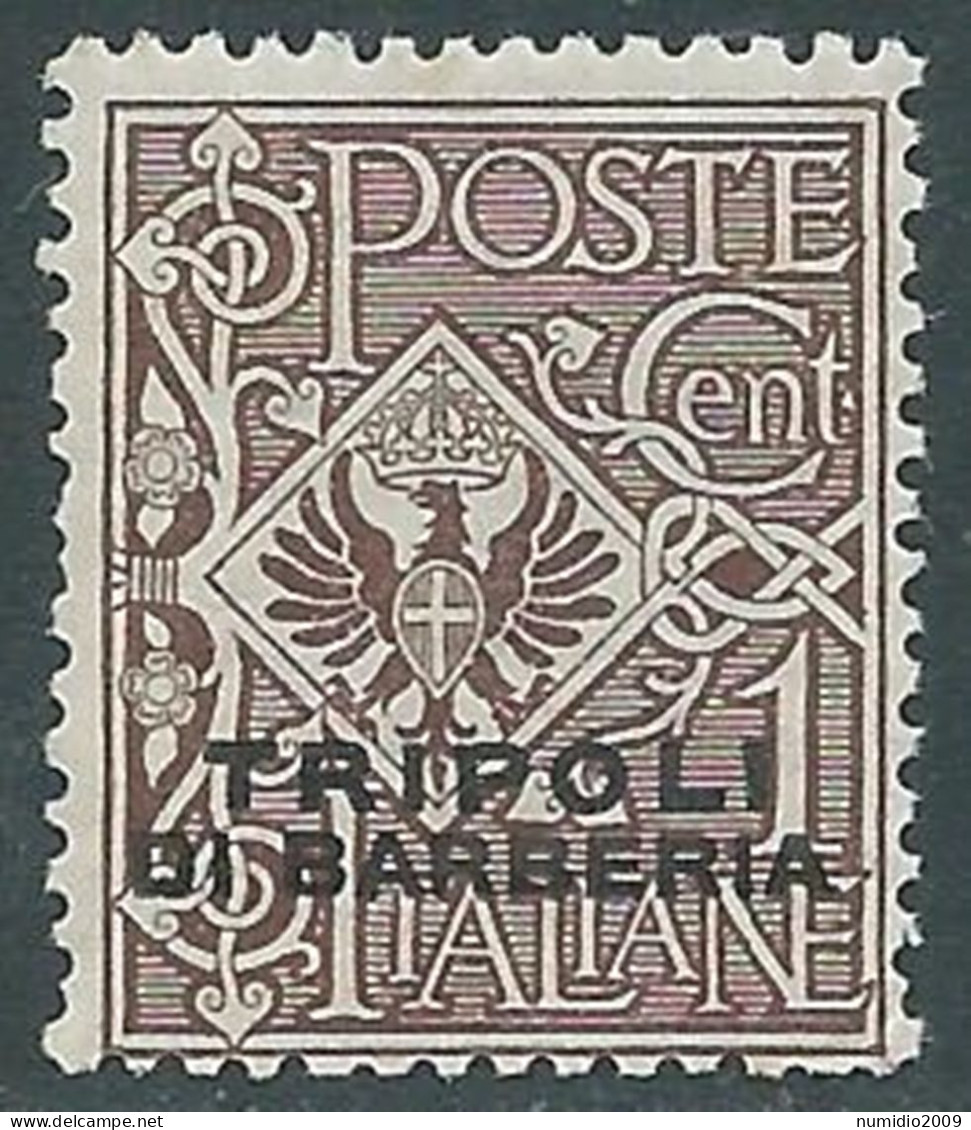 1915 LEVANTE TRIPOLI DI BARBERIA AQUILA 1 CENT MNH ** - RF11-4 - Oficinas Europeas Y Asiáticas