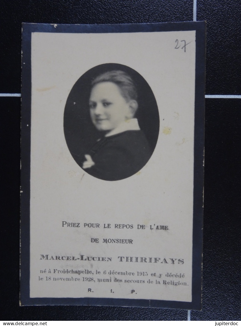 Marcel Thirifays Froidchapelle 1915  1928  /27/ - Devotion Images