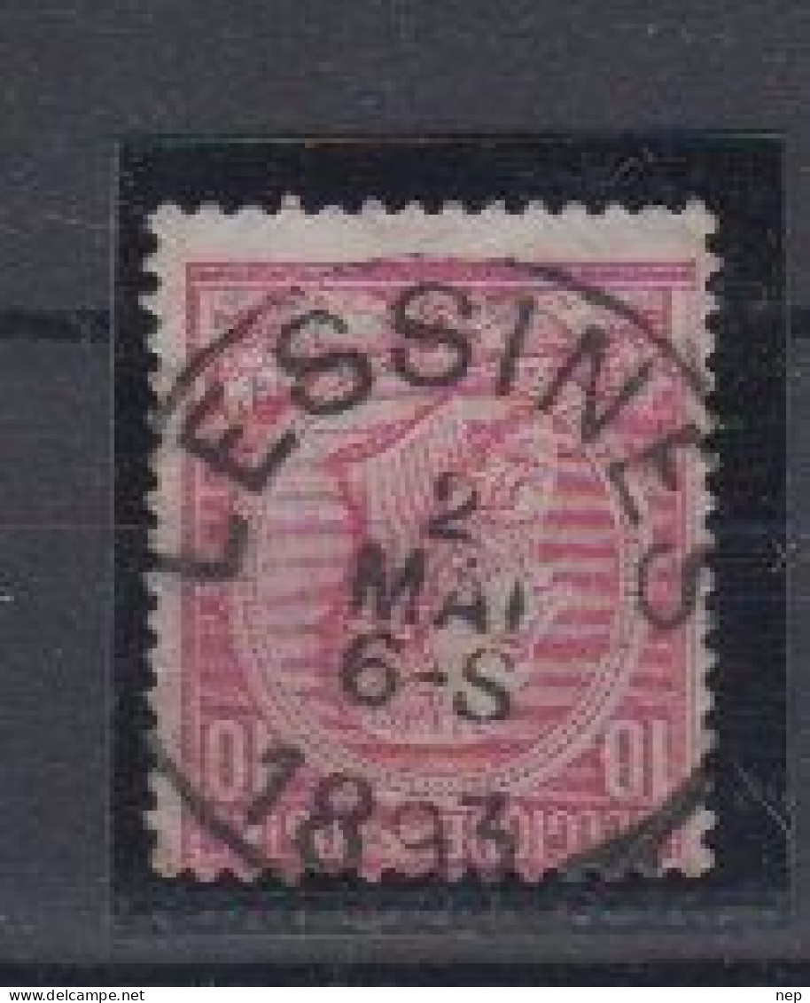 BELGIË - OBP - 1884/91 - Nr 46 T0 (LESSINES) - Coba + 2.00 € - 1884-1891 Léopold II