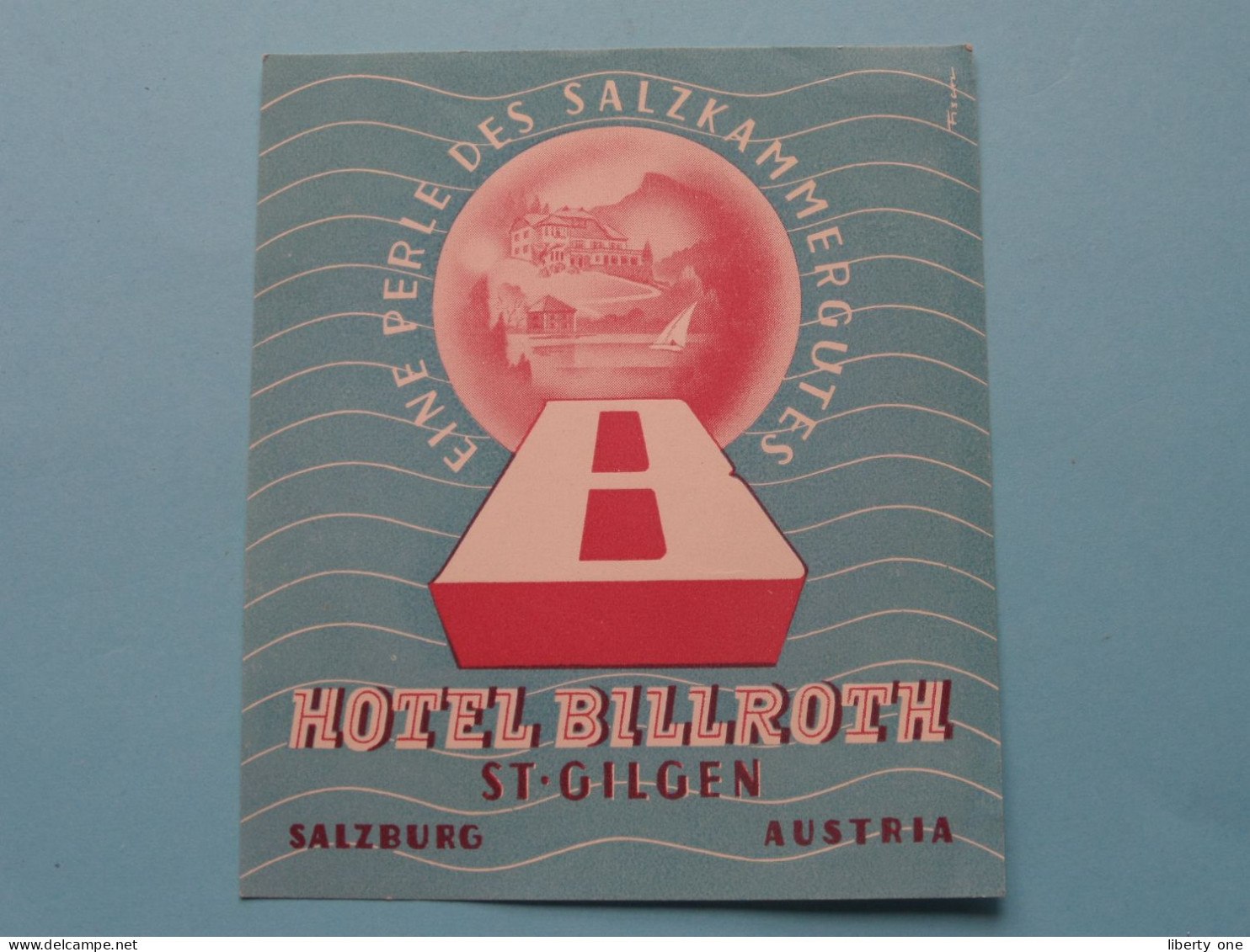 Hotel BILLROTH St. GILGEN / Salzburg - Austria / Eine Perle Des Salzkammergutes ( See / Voir Scans ) +/- 9 X 10,5 Cm. ! - Hotel Labels