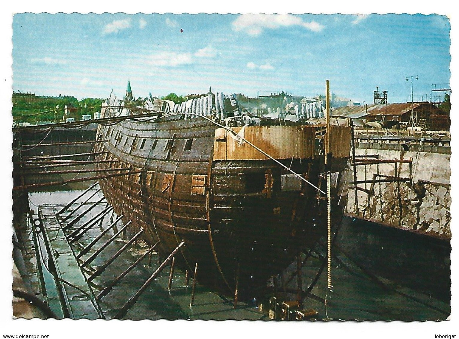 THE WASA IN DRY-STOCK AFTER THE SALVAGE IN 1961.- SJOHISTORISKA MUSEET.- STOCKHOLM.- ( SUECIA ) - Hausboote
