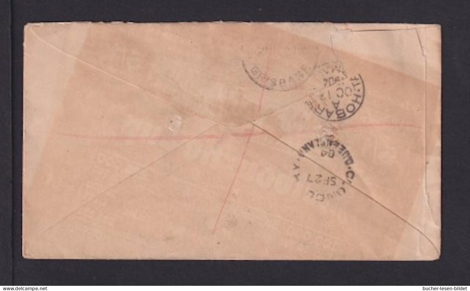 1904 - 1 P. Und 2x 2 P. Auf Einschreibbrief Ab CAMOOWEAL Nach Hobart - Covers & Documents