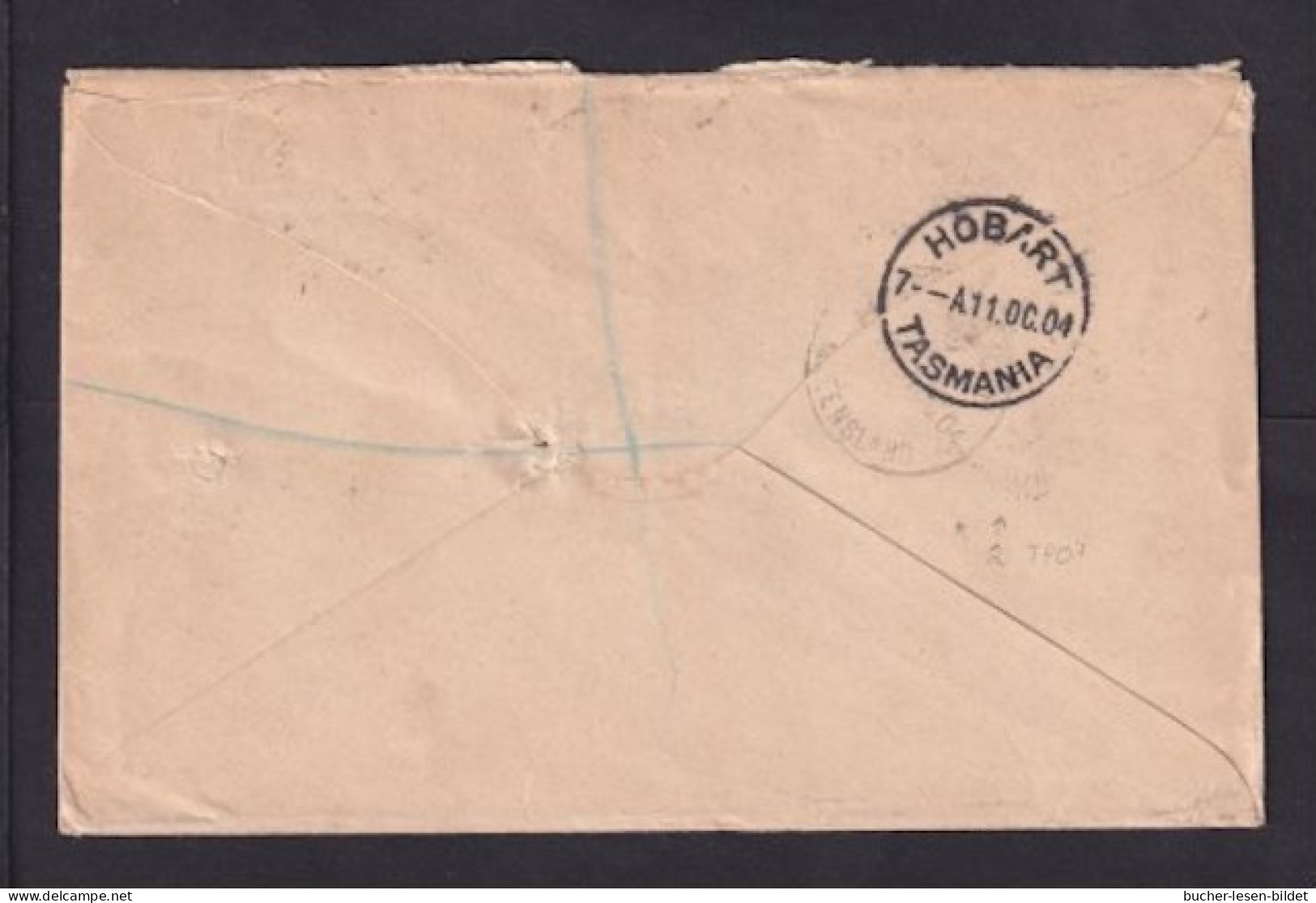 1904 - 3x 1 P. Und 2x 2 P. Auf Einschreibbrief Ab BOULIA Nach Tasmanien - Lettres & Documents