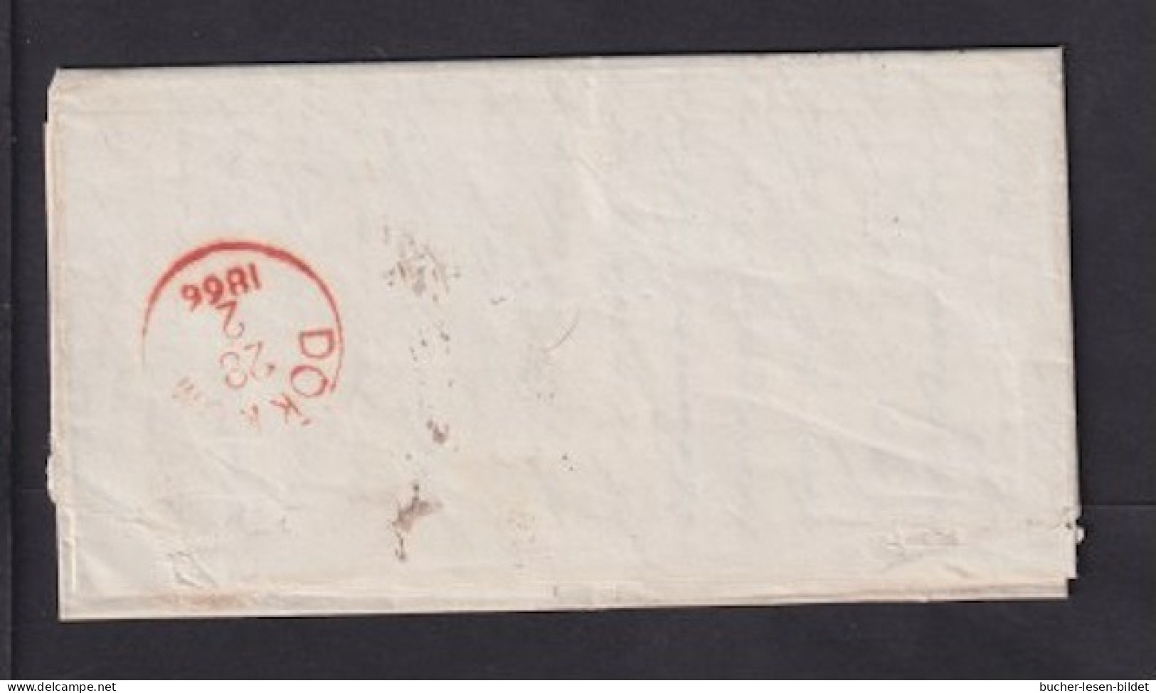 1866 - Roten Stempel WOUDSEND Auf Brief Mit Transitstempel Sneek Nach Dokkum - Lettres & Documents