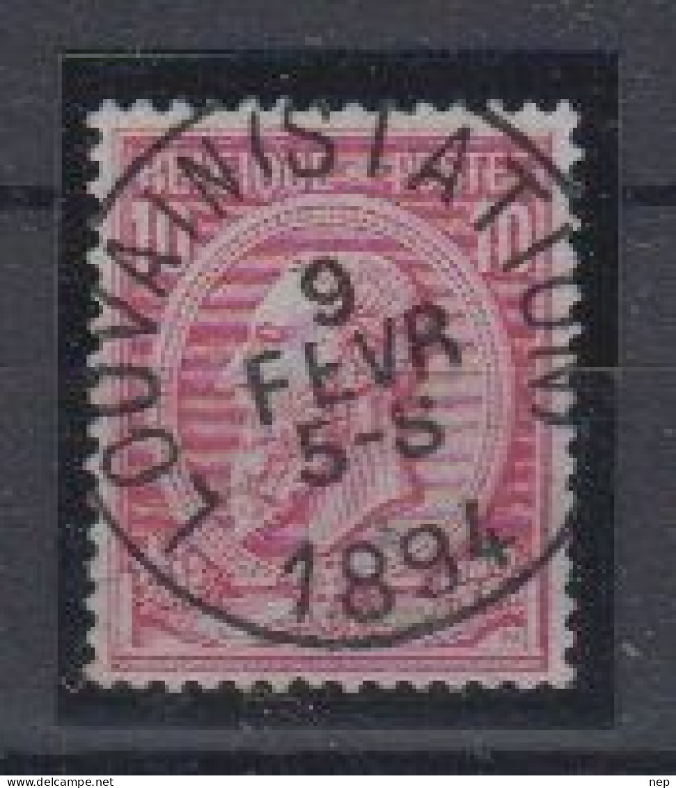 BELGIË - OBP - 1884/91 - Nr 46 T0 (LOUVAIN (STATION)) - Coba + 2.00 € - 1884-1891 Leopold II