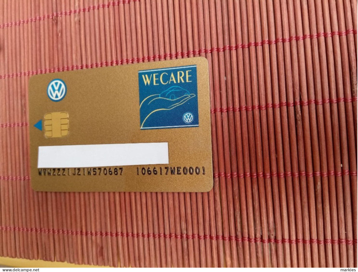 VW Card Personlized 2 Phtos Very  Rare - Unknown Origin