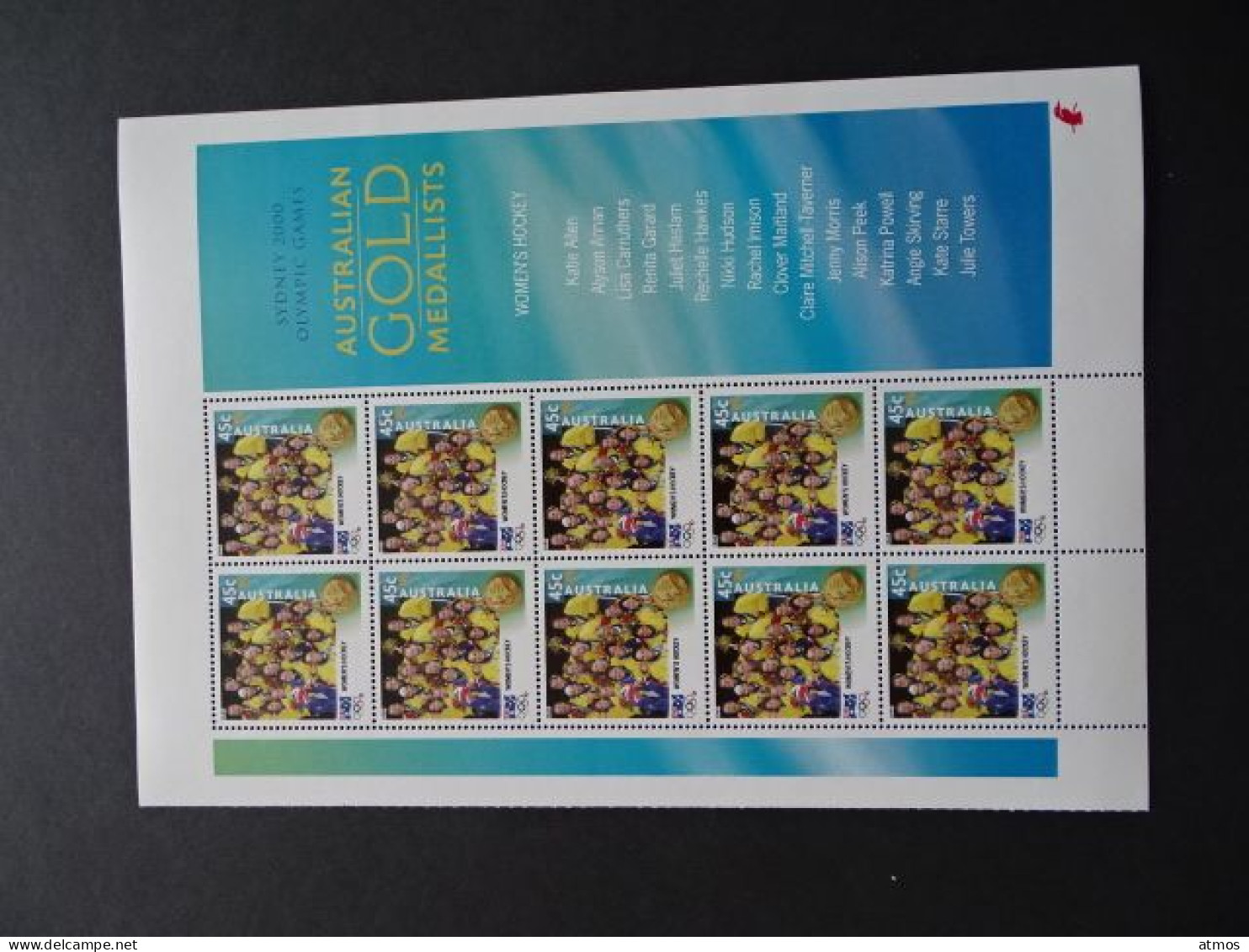 Australia MNH Michel Nr 1986 Sheet Of 10 From 2000 ACT - Mint Stamps