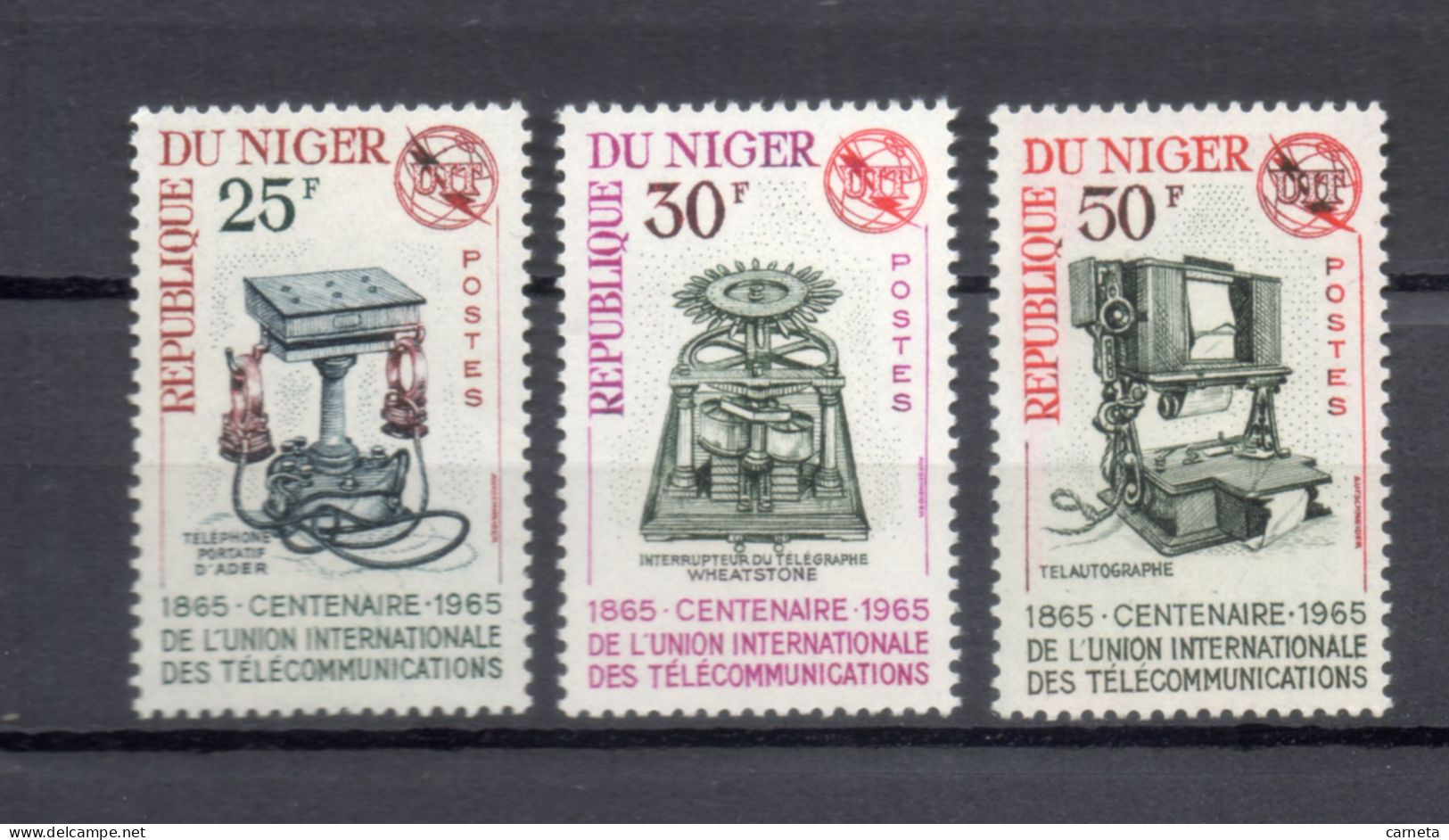 NIGER N° 162 à 164   NEUFS SANS CHARNIERE  COTE 3.60€     TELECOMMUNICATIONS UIT - Niger (1960-...)