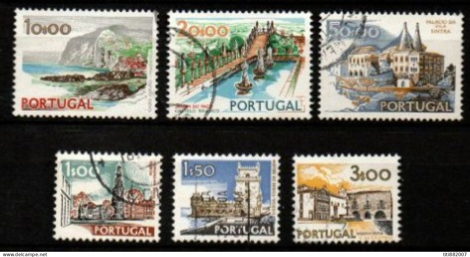 PORTUGAL    -   1972.    Y&T N° 1137 à 1142 Oblitérés.  Vues Et Monuments - Gebruikt