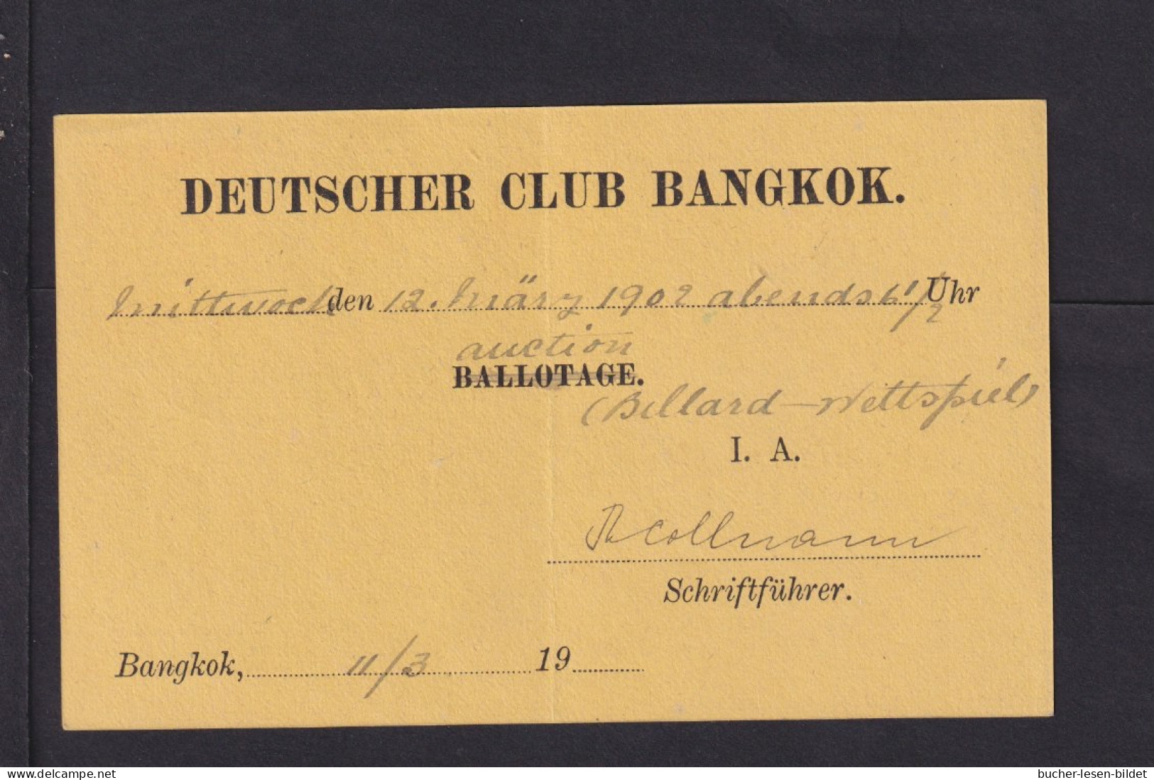 1902 - Ganzsache Mit Zudruck Gebraucht In Bangkok - Thaïlande