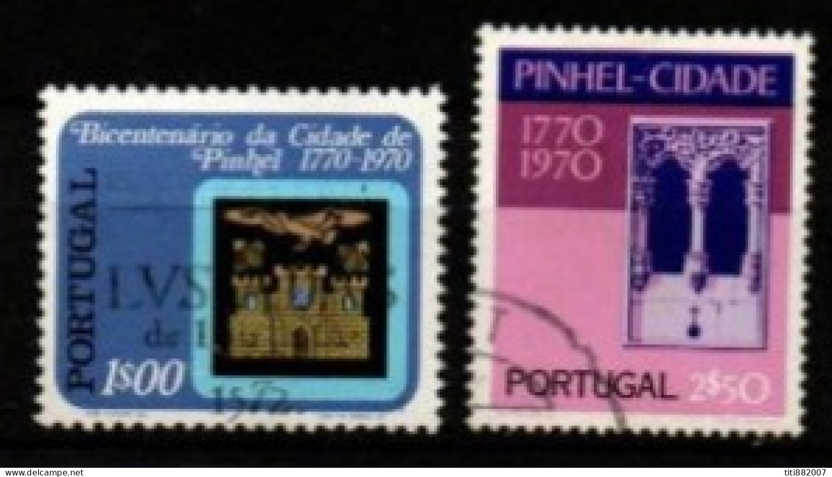 PORTUGAL    -   1972.    Y&T N° 1144 / 1145 Oblitérés.  Pinhel - Oblitérés