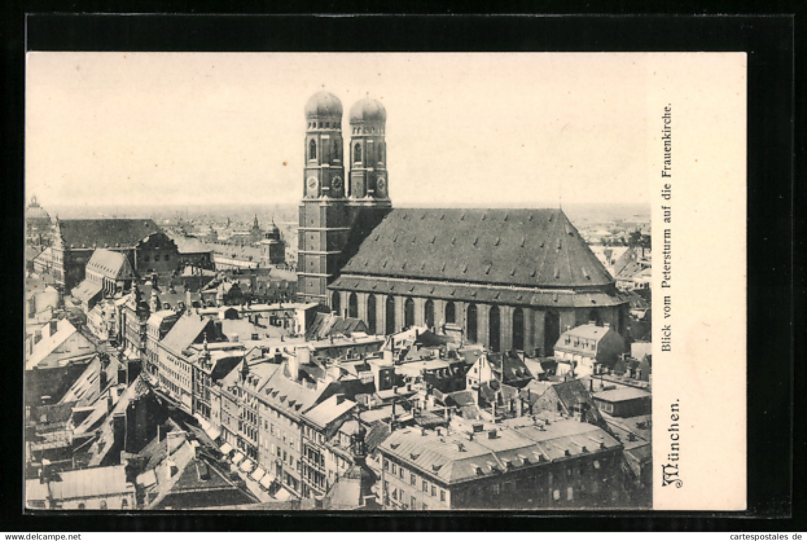 AK München, Blick Vom Petersturm Auf Die Frauenkirche  - Other & Unclassified