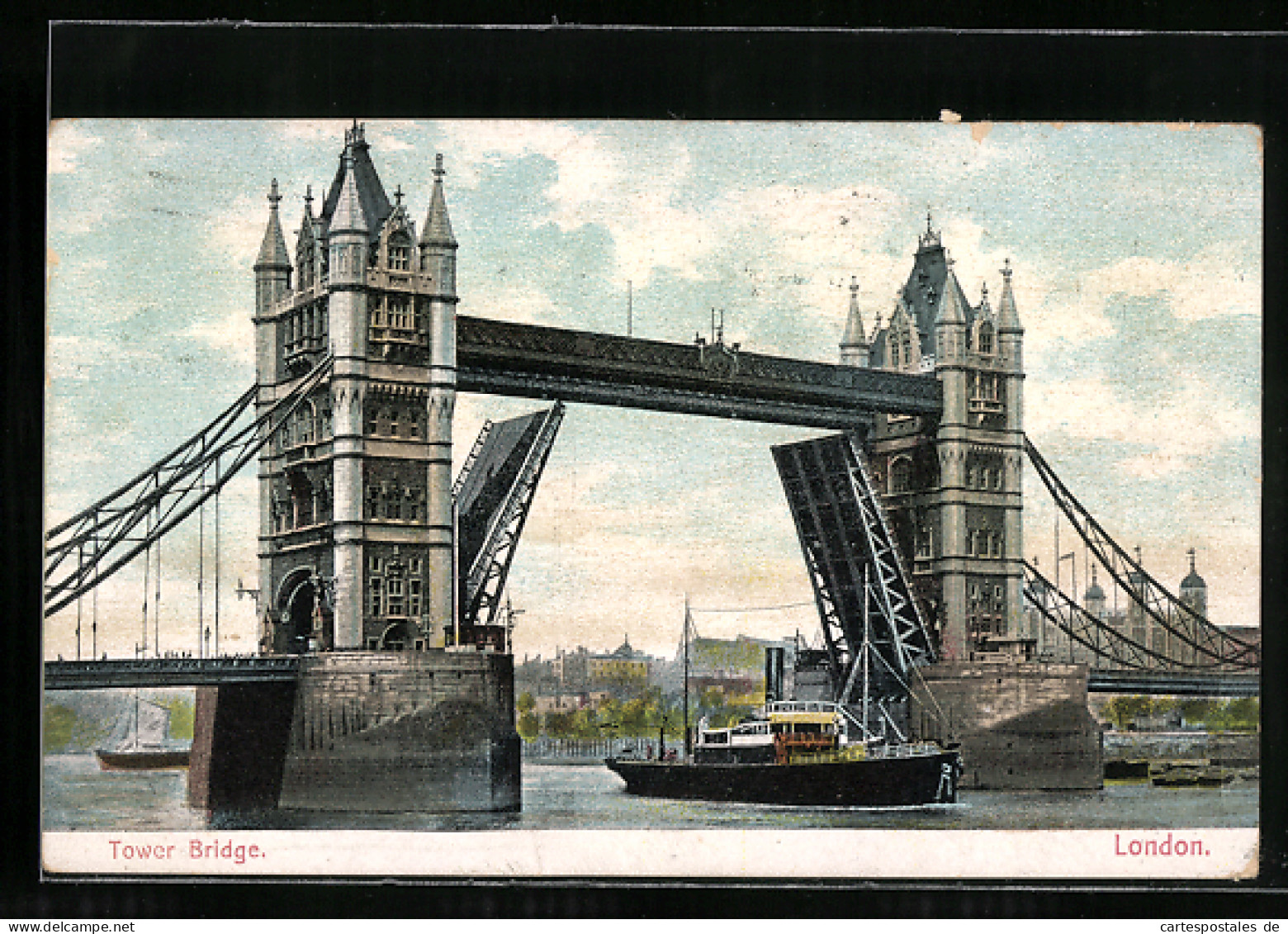 Lithographie London, Tower Bridge  - Autres & Non Classés