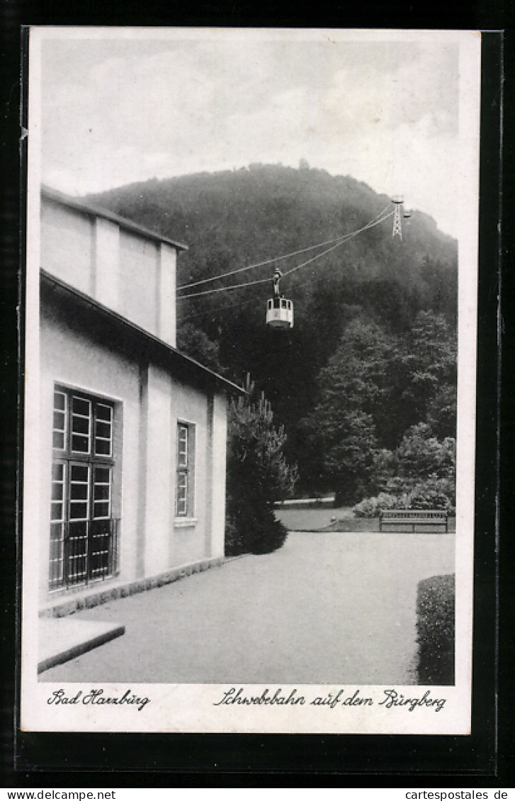 AK Bad Harzburg, Schwebebahn Auf Dem Burgberg  - Funicular Railway