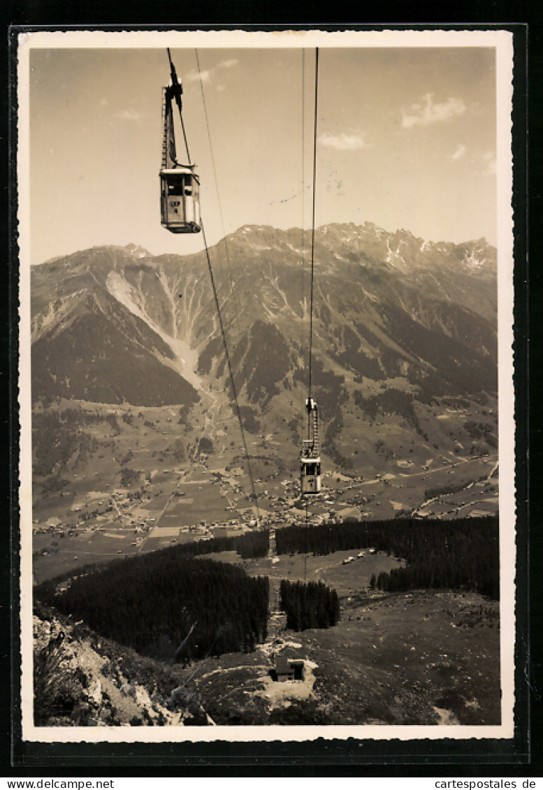 AK Klosters, Luftseilbahn Nach Gotschnagrat, Parsenn  - Funicular Railway