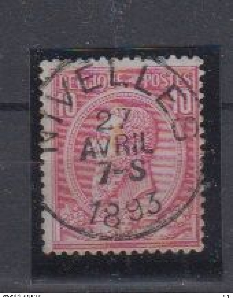 BELGIË - OBP - 1884/91 - Nr 46 T0 (NIVELLES) - Coba + 2.00 € - 1884-1891 Léopold II