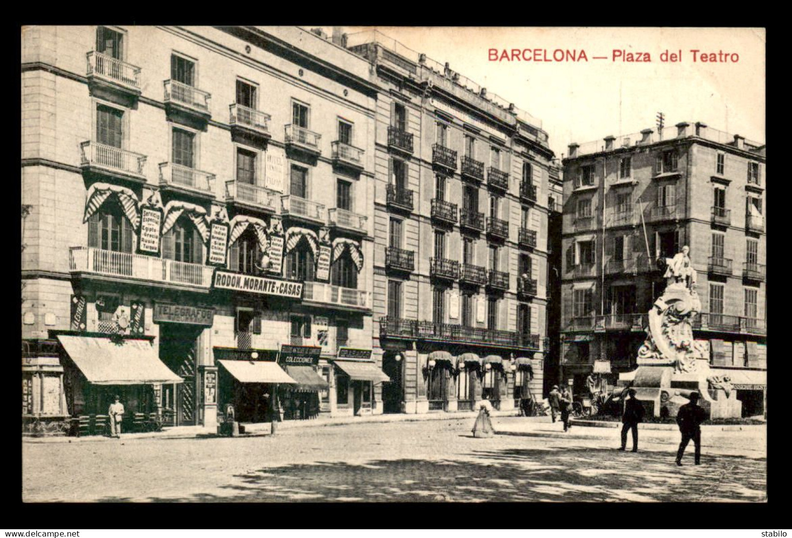 ESPAGNE - BARCELONA - PLAZA DEL TEATRO - MAGASIN RODON,  MORANTE Y CASAS - Barcelona