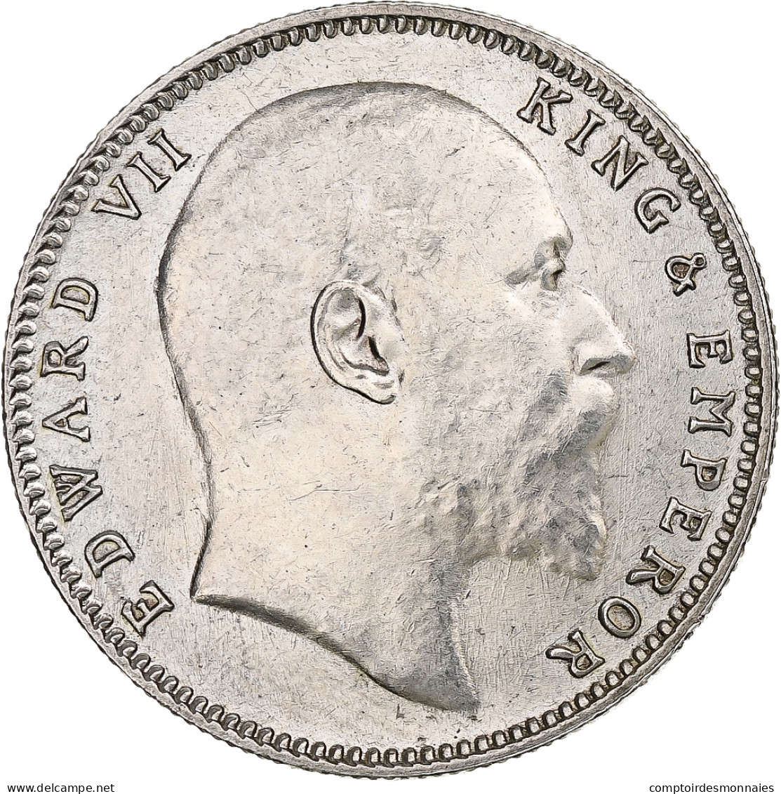 Inde Britannique, Edward VII, Rupee, 1909, Bombay, Argent, TTB+, KM:508 - Colonies