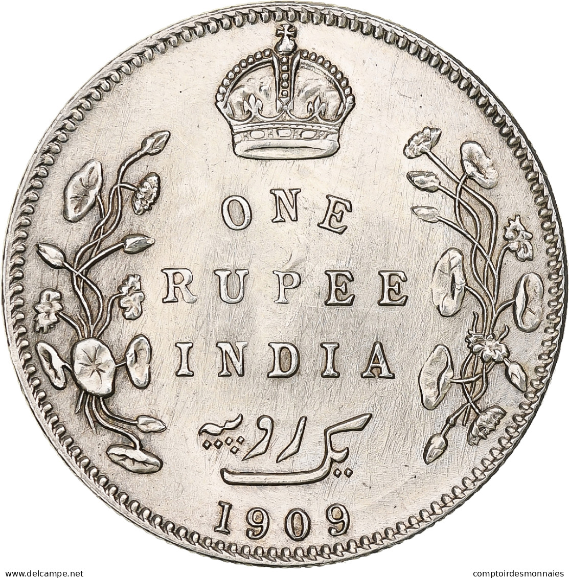 Inde Britannique, Edward VII, Rupee, 1909, Bombay, Argent, TTB+, KM:508 - Kolonien