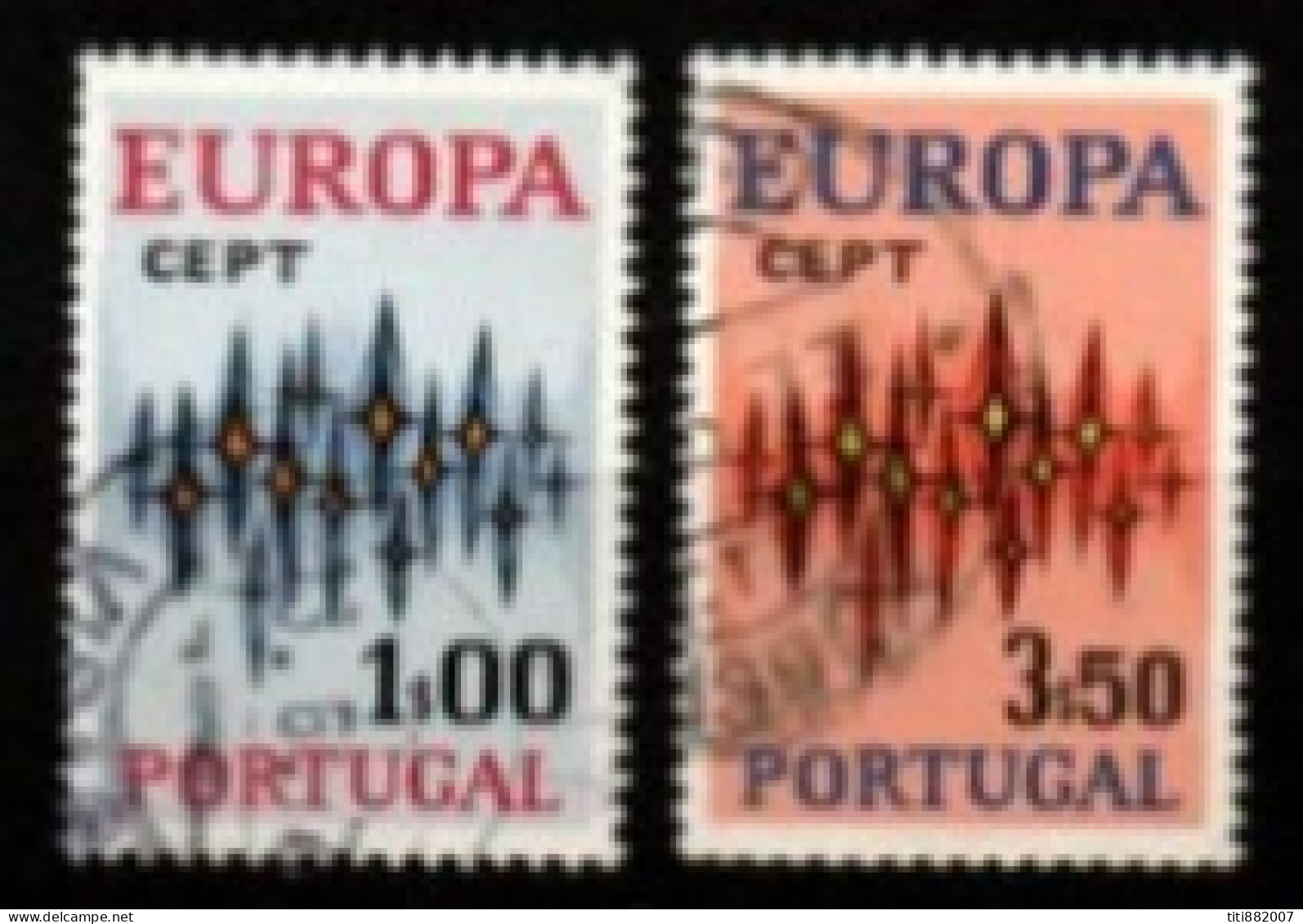 PORTUGAL    -   1972.    Y&T N° 1150 / 1151 Oblitérés.  EUROPA - Gebruikt