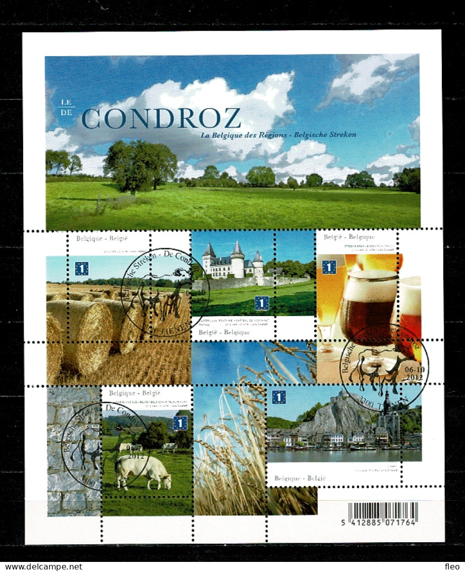 2012 BL202 (4280/4284) Postfris Met 1édag Stempel : HEEL MOOI ! MNH Avec Cachet 1er Jour : CONDROZ - 2002-… (€)