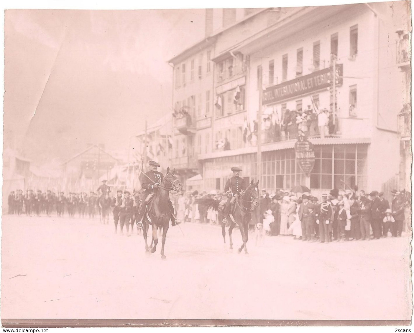 Dépt 73 - MODANE - Lot De 3 Photographies Anciennes Dont "HÔTEL INTERNATIONAL ET TERMINUS" (face à La Gare) - Photo - Modane