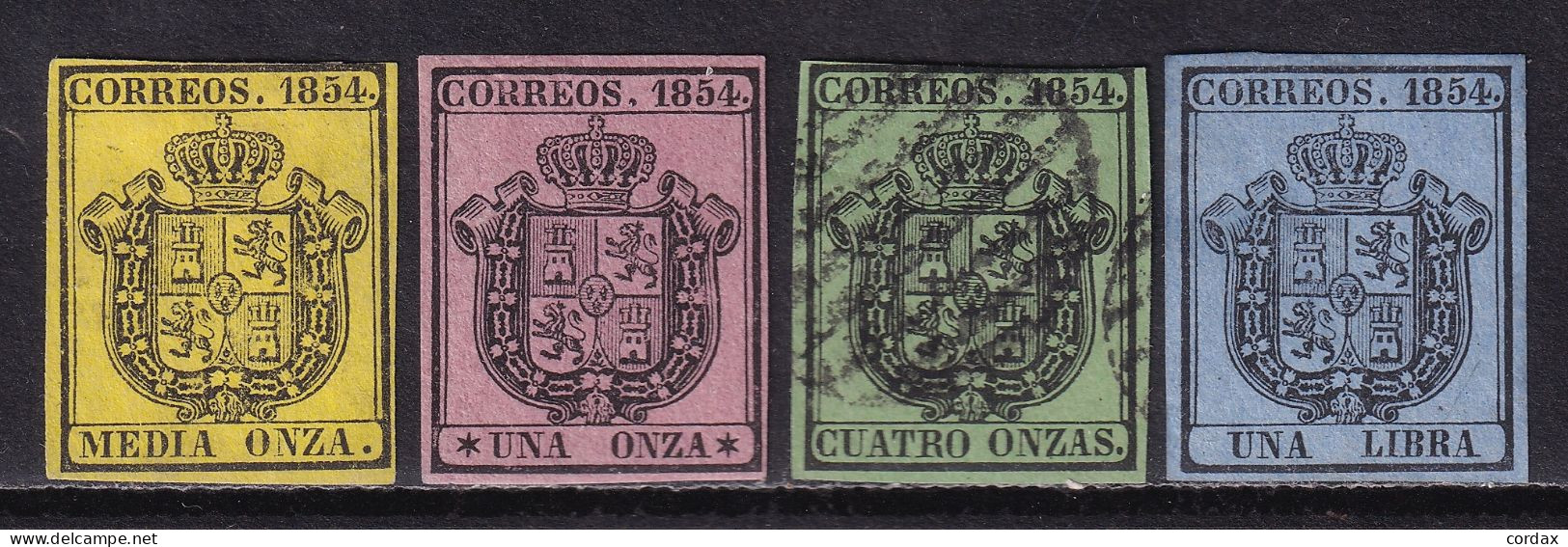 1854 ESCUDO ESPAÑA SERIE COMPLETA. VER - Unused Stamps