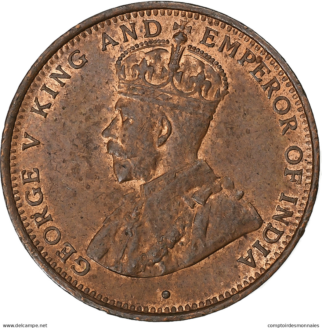 Sri Lanka , George V, 1/2 Cent, 1926, Heaton, Cuivre, TTB+, KM:106 - Colonies