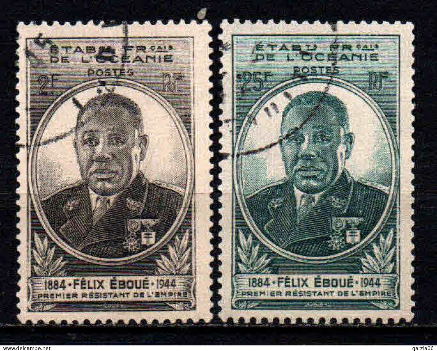 Océanie - 1945 -  Félix Eboué- N° 180-181 - Oblit - Used - Oblitérés