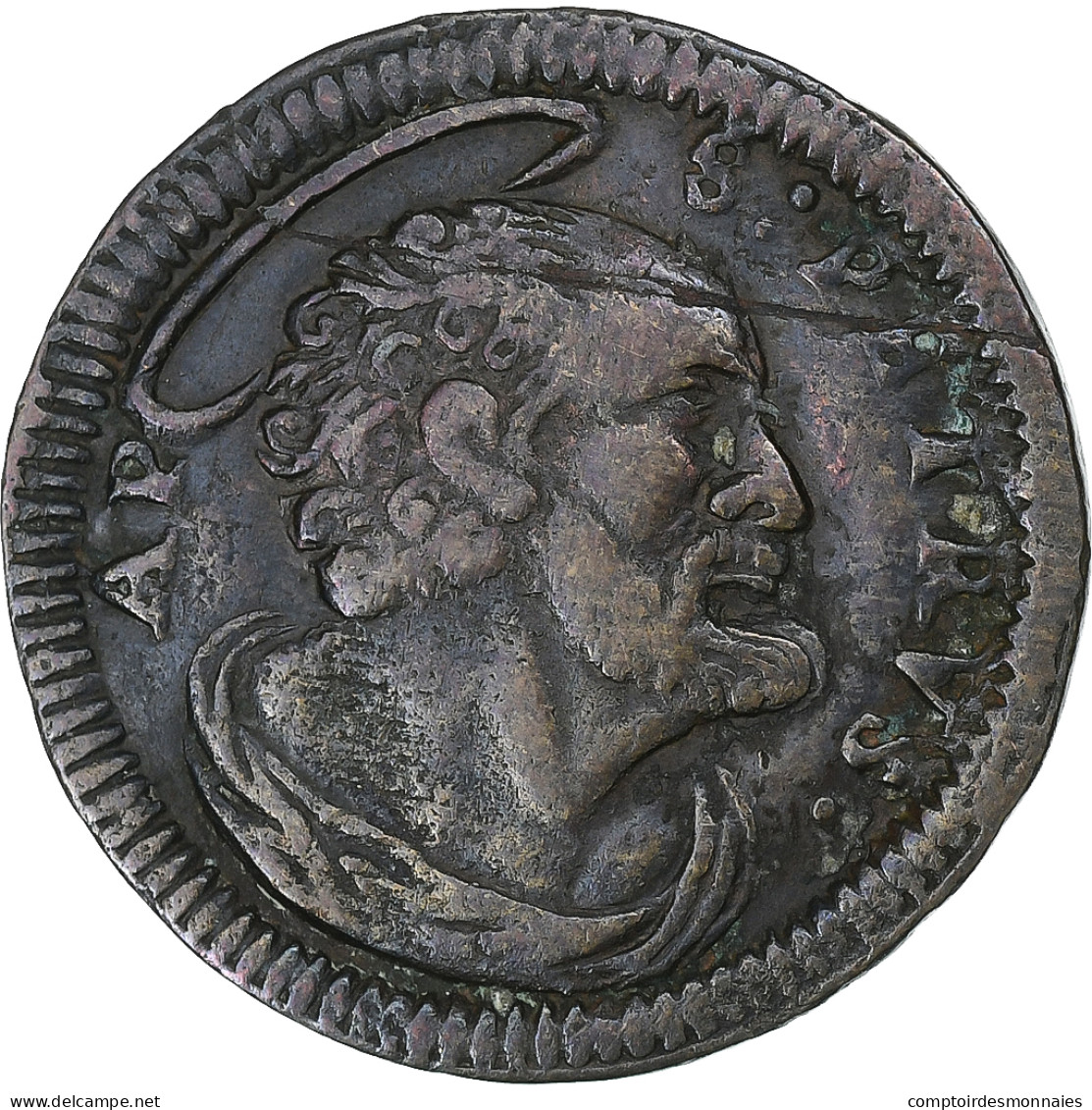 Vatican, PAPAL STATES, Clement XII, Quattrino, 1730-1740, Rome, Bronze, TTB - Vatican