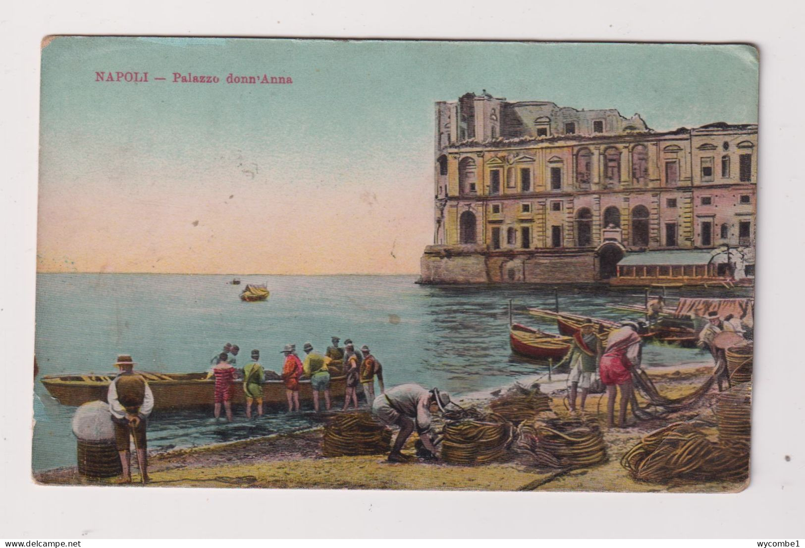 ITALY - Naples Palazzo Donn'Anna Unused Vintage Postcard - Napoli (Naples)